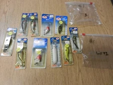 Lot 10 Vintage Mann's Fishing Lures NIP Unused Variety Of Lures #1