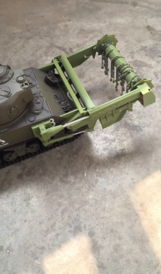 Kit De Conversion Imprimé 3D 1/72 Pour Char Sherman M4 En Dragueur De Mines T1E3/E5/E6