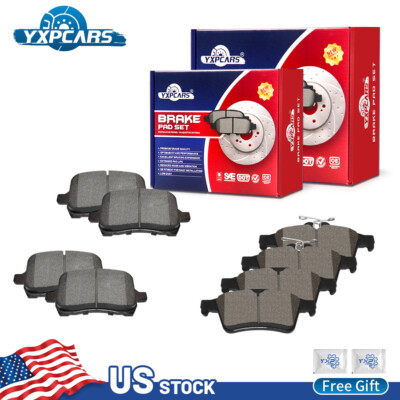 Front & Rear Disc Ceramic Brake Pads for Pontiac Solstice Saturn Sky 2007 - 2010