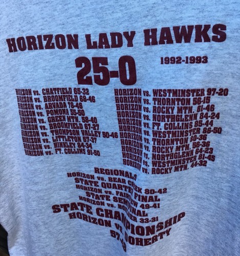 Vintage Horizon Lady Hawks 1993 6A State Champions T-Shirt 90s Basketball XL USA - Picture 5 of 12
