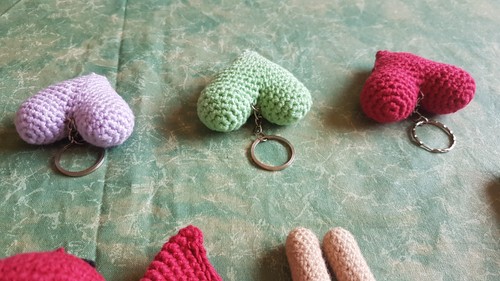 Häkelpuppen/ Stoffpuppen/ Stofftiere + Schlüsselanhänger Konvolt 10 Stück - Bild 22 von 24