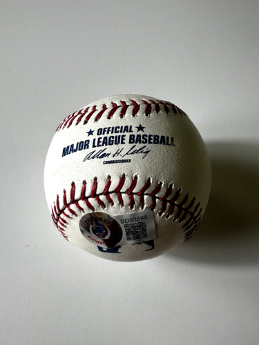 BRANDON BELT GIANTS SIGNED AUTOGRAPHED OMLB BASEBALL COA BAS BECKETT #BD93599 - Picture 2 of 2