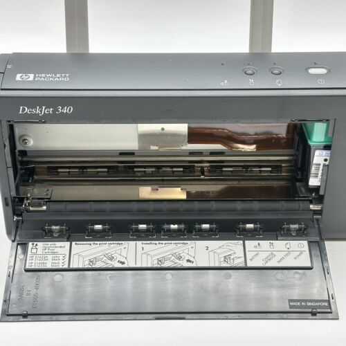 Vintage HP DeskJet 340 Portable Monochrome Printer Parallel POWERS ON READ BELOW - Picture 11 of 16