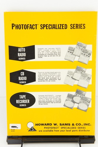 Sams Photofact Tape Recorder Series TR-101 to TR-125 *Select Volume* (Good) - Picture 38 of 44