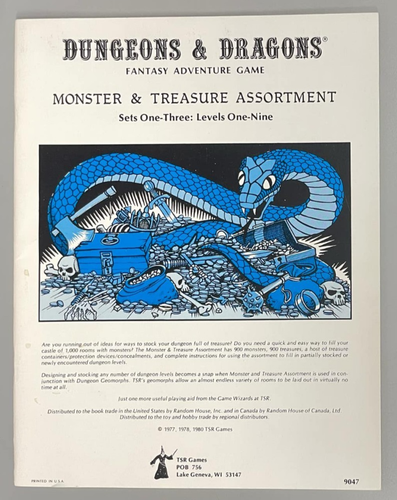 Dungeons & Dragons Monster & Treasure Assortment: Set 1-3: Levels 1-9 #9047 - Picture 1 of 3