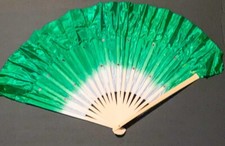 1 pc of Silk Dance Dancing Fan 30 16 inches Green