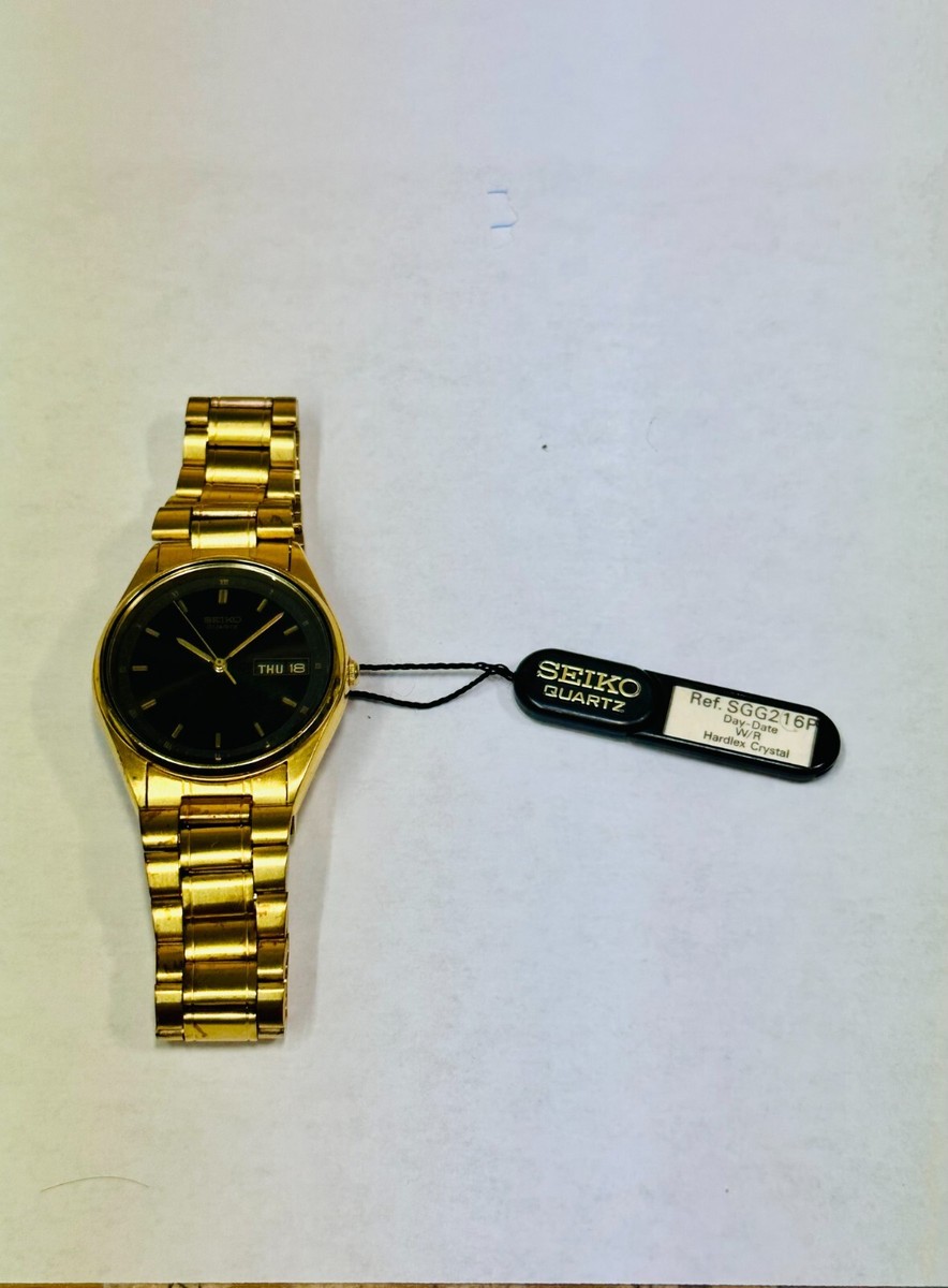 Unisex Seiko Quartz Gold Watch (7N43-7A50) | eBay