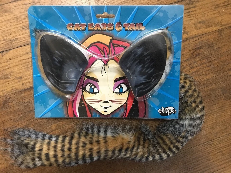 Lot 4 Cat Ears & Tail Furry Costume Sets LYNX/FOX Brown Wildcat Kitty Tiger - Image 3 of 4