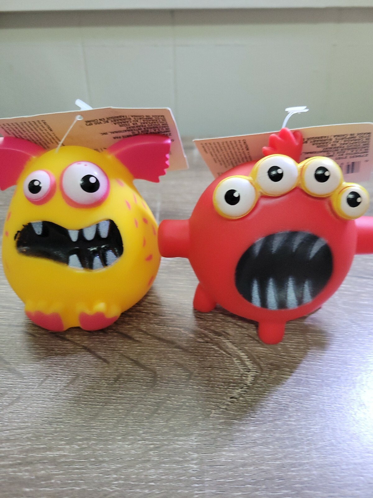 Dog Squeaky Toys Red Monster/ Yellow Monster-Brand New-SHIPS N 24 HOURS