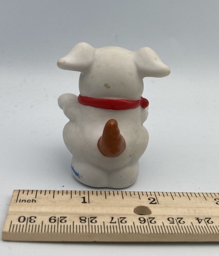 Fisher Price Little People Farm Animal Figure 2002 BROWN & WHITE DOG Spotted - Picture 2 of 2