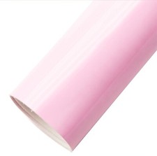 Light Pink Patent FAUX LEATHER SHEET 8" x 12" Solid Shiny felt backing