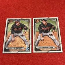 2024 Gunnar Henderson Bowman Chrome Mega Box Mojo #49 and (Paper) Base #49