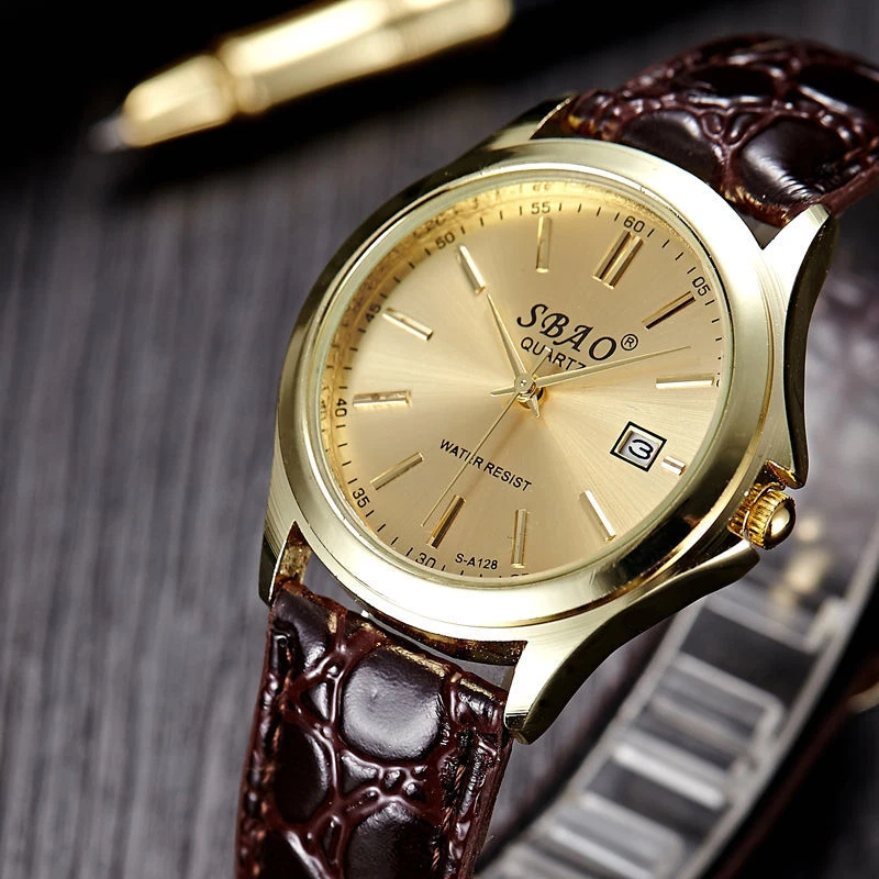 Sbao watch best sale gold