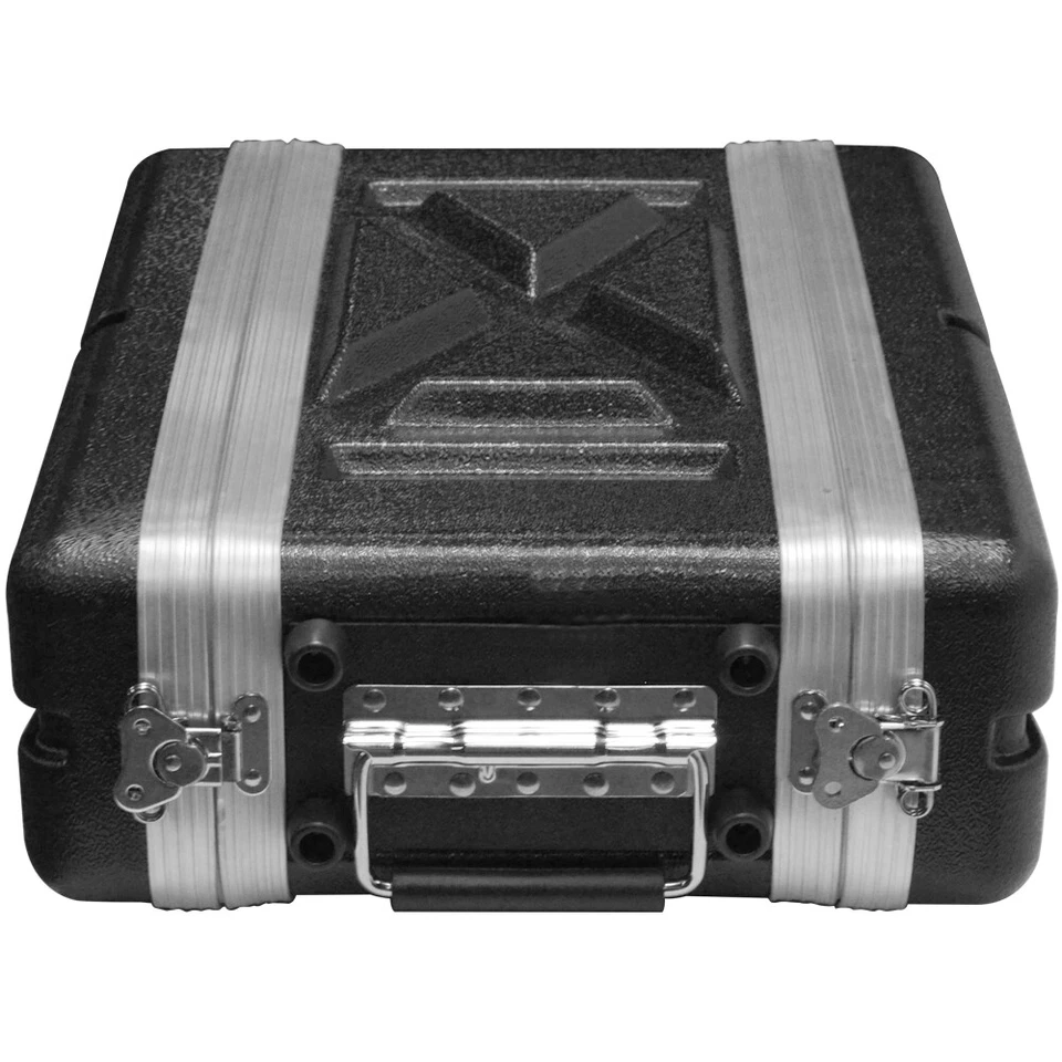 Lightweight 2 Space Compact ABS Rack Case - 2U PA DJ Shallow Rack Case - Image 4 of 4