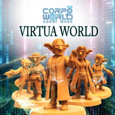 3D Printed Papsikels Sci-Fi Goblin Resistance Set Virtua Corpo World  - 28mm