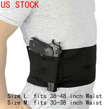 Belly Band Holster Tactical Adjustable Concealed Carry Waist Pistol Gun Holster
