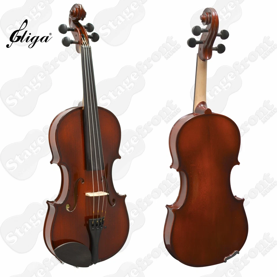 St Romani III 3/4 Violin by Gliga Outfit Made in Romania Setup Clarendon Strings