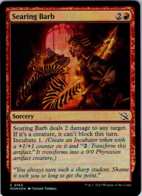 Magic the Gathering Foil Searing Barb March of the Machine MTG