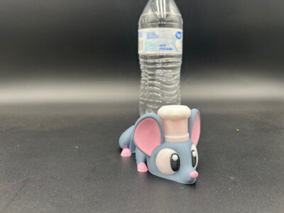 3D Printed Chef Mouse   Articulated Remy-Inspired Rat   by 3DGOB