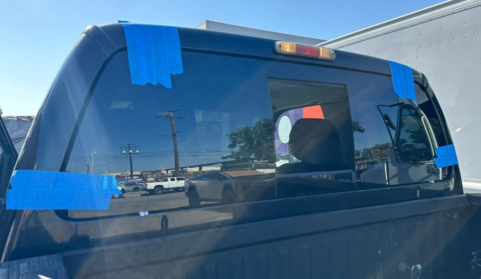 Fits 2005-2024 Nissan Frontier Pickup Rear Manual Sliding Glass Window Dark Tint Foto 4 de 4