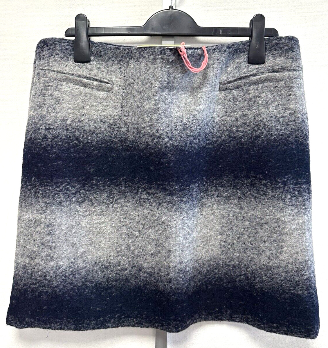 NEW! White Stuff UK16 Eu44 US12 navy blue/grey Antartica knee length lined skirt