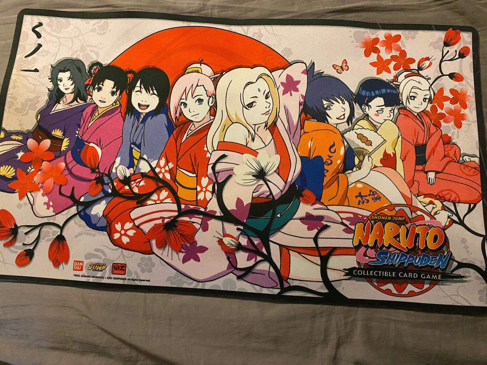 Naruto CCG 1st Hokage Playmat *RARE* Mat Hashirama Senju Excellent  Condition