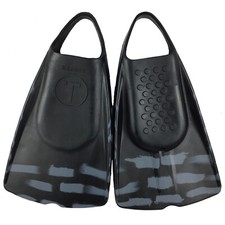 Tribe T1 Bodyboarding  Bodysurfing Swimfins- Black/Grey stripes ML