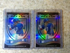 (2) VLADIMIR GUERRERO JR. 2021 PANINI CHRONICLES CRUSADE Silver PRIZM SP Holo #4