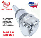 3Mt Revolving Center 3Mt Shank Self Centering 3 Jaw 65mm 2-1/2" Lathe Mini Chuck