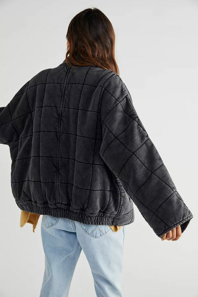 AUTH Free People Dolman Quilted Knit Jacket Black XSSM | eBay AUTH Free People Dolman Quilted Knit Jacket Black XSSM | eBay