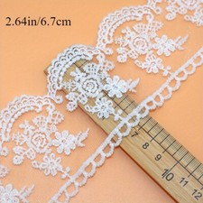 13.7m Blumen Spitze Netz Rand Bestickt Band DIY Braut Nähen Handwerk 6.7cm