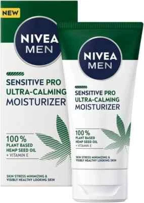 NIVEA MEN Sensitive Pro Ultra Calming Moisturising Cream 75ml, Daily Face Care