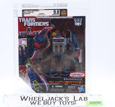 Soundwave AFA GRADED U9.0 Transformers Fall of Cybertron 2012 Hasbro SEALED