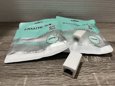 2 Pieces Inline Coupler Female to Female RJ45 Ethernet Port Insert Connector