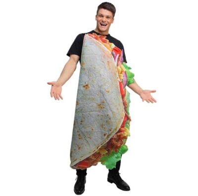 Kostüm Erwachsene Lustig Taco Unisex Herren Mexikanisch Essen Outfit Von Wicked