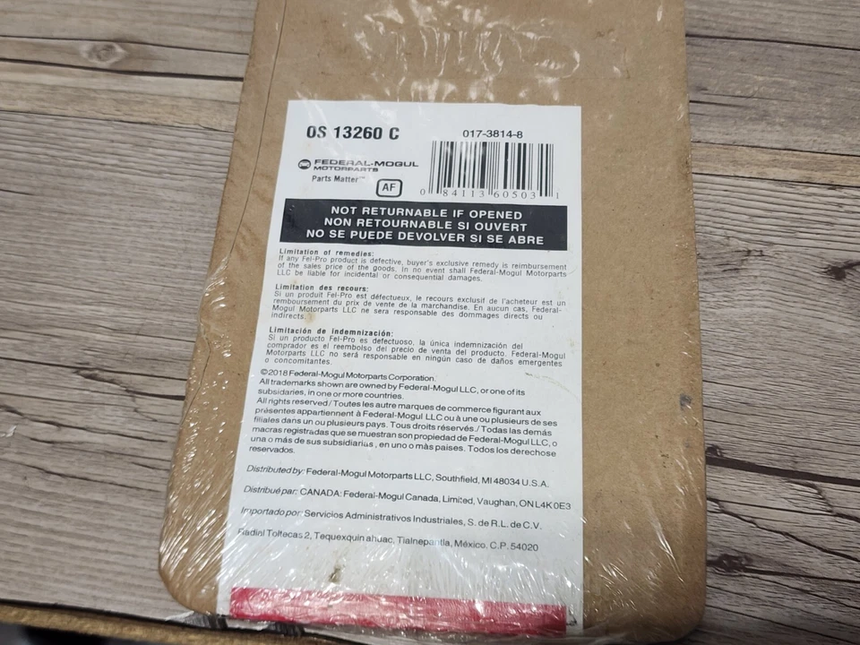 Juego de juntas para cárter de aceite OS13260C Felpro nuevas para furgoneta Econoline personalizada Country E150 Foto 4 de 4