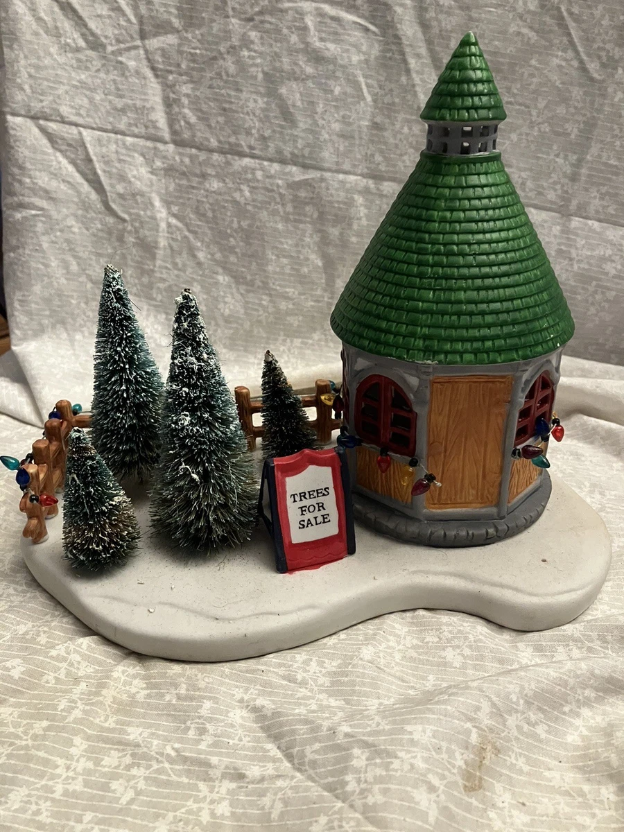 Lemax Christmas village trees for sale. 1992 vintage. Porcelain
