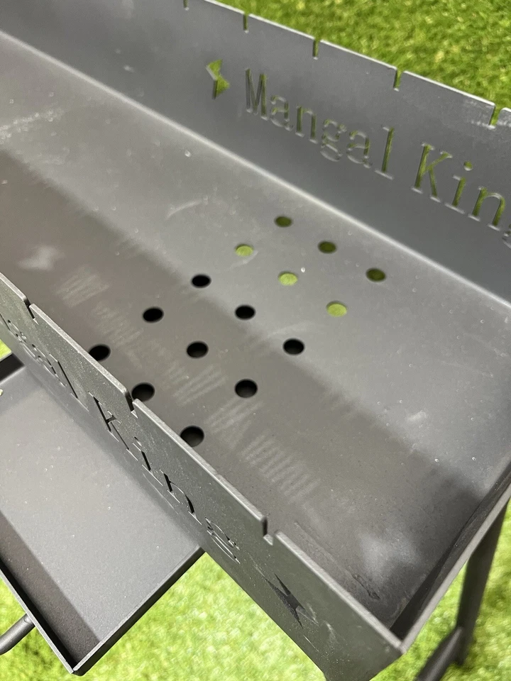 Mangal Grill 1 米长 39 英寸可折叠支腿 2 毫米厚度钢 — 第 3/4 张图片