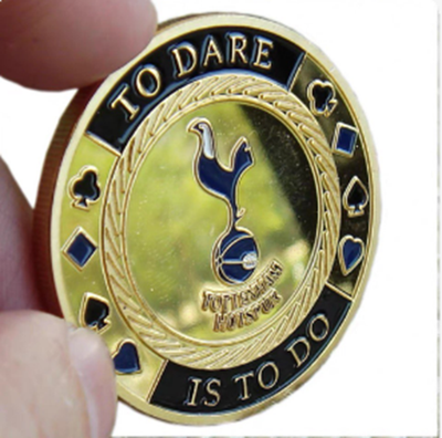 #ad #ad The To DARE IS TO DO Golden Casino Poker Chip Coin Card Guard Protector $6.29