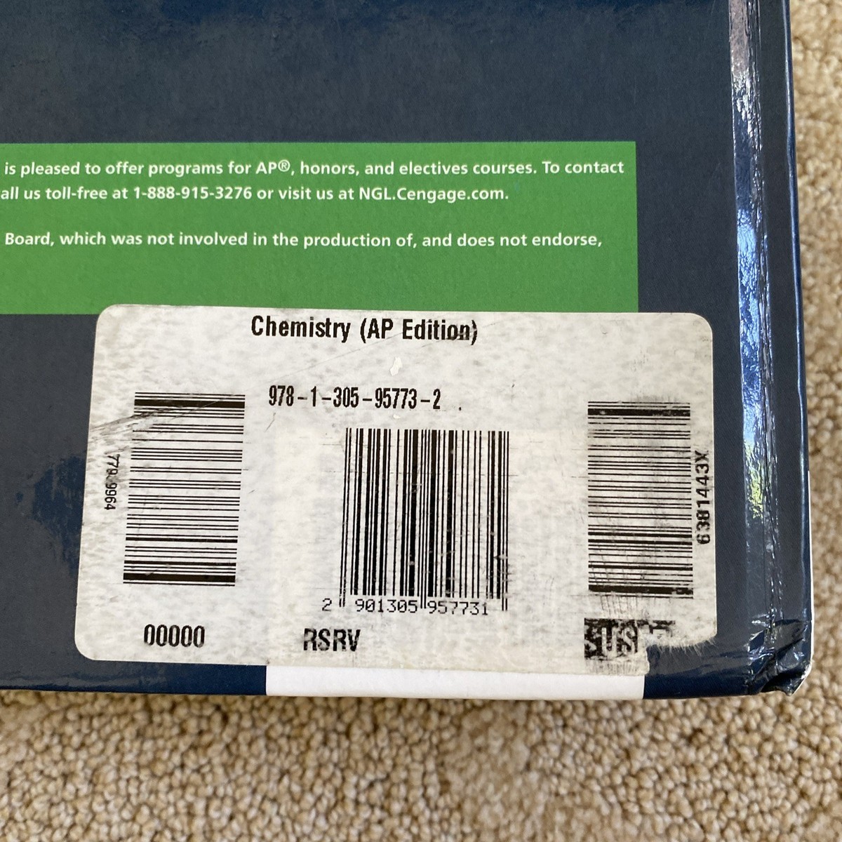 Chemistry (AP Edition) 10th Edition - Zumdahl Hardcover Very Good