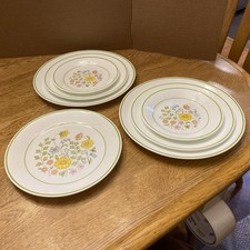 Lot Of 7 Vintage Corelle Spring Meadow Plates 2-10.25  and 3-8.5" and 2-6.75