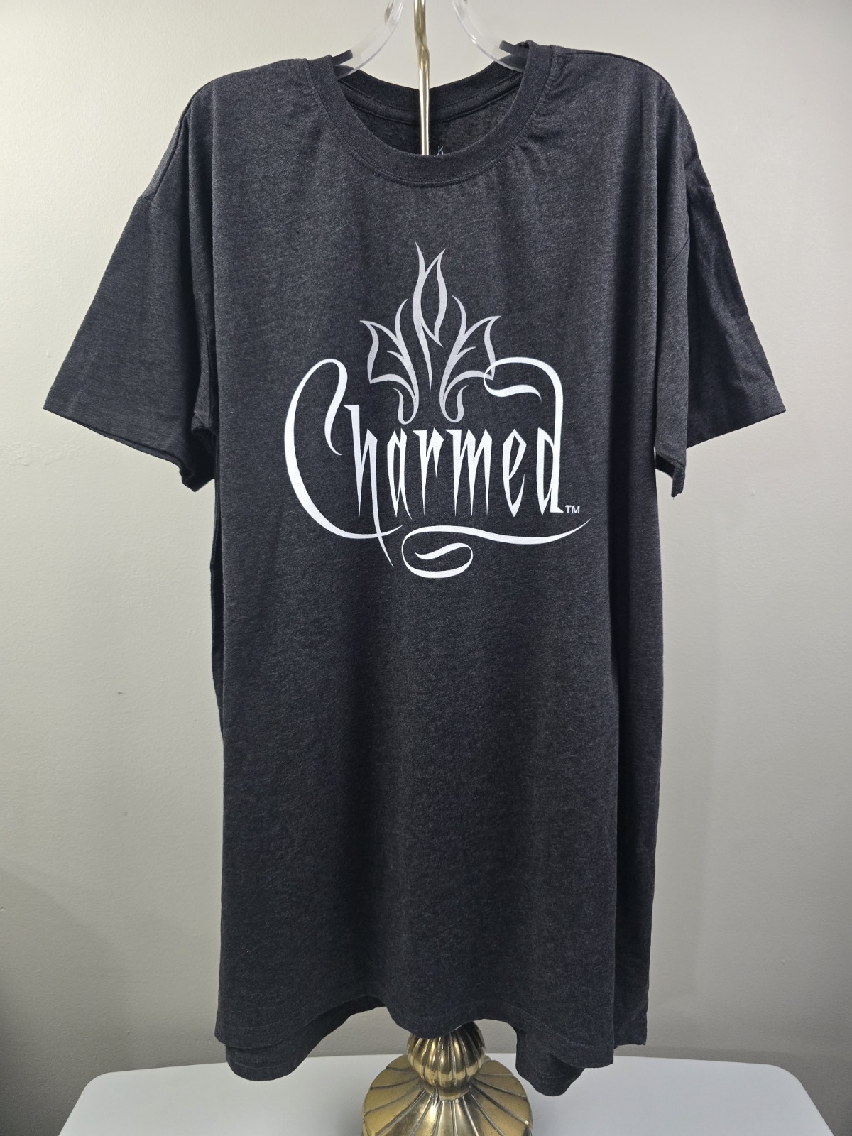 Charmed tunic long t shirt licensed classic tv merchandise black l-xl rare htf
