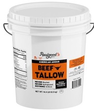 Realgood American Natural Angus Beef Tallow, 14.4 lbs