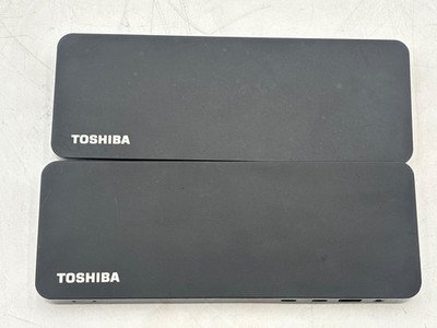 Lot of 2 Toshiba Thunderbolt 3 Docking Station - PA5281U-2PRP NO AC ADAPTER