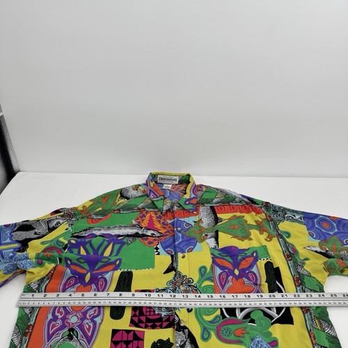 Vintage Union Bay Shirt,Button Up Hawaiian Style Size XL Multicolor Hong Kong - Picture 5 of 7
