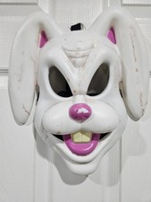 Vintage Plastic Bunny Mask For Halloween