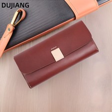 Men Genuine Leather Long Wallet, First-Layer ...