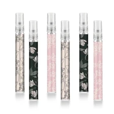 Portable Travel Refillable Perfume Atomizer Bottles, Clear 6 Pcs