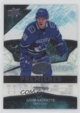 2018-19 Upper Deck Ice Premieres 289/499 Level 3 Adam Gaudette #104 s9v