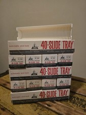 Lot of 17 Tower 40 Slide Trays TDC Type Vintage Slide Trays w/ Boxes